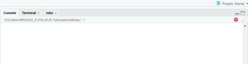 Interrupting code in RStudio