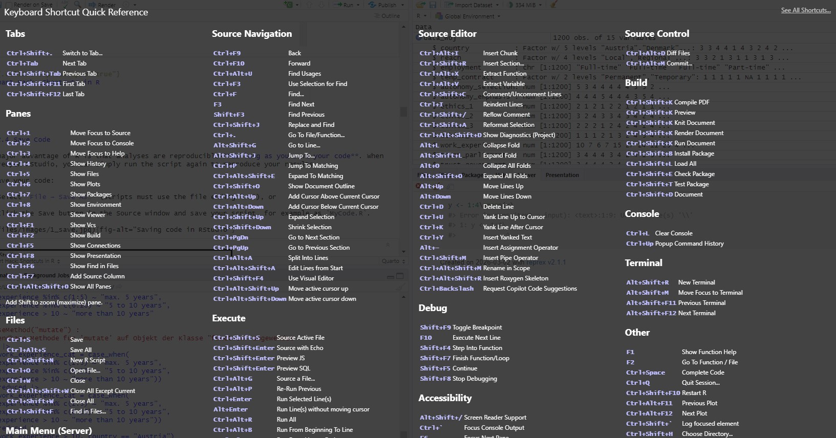 Interrupting code in RStudio